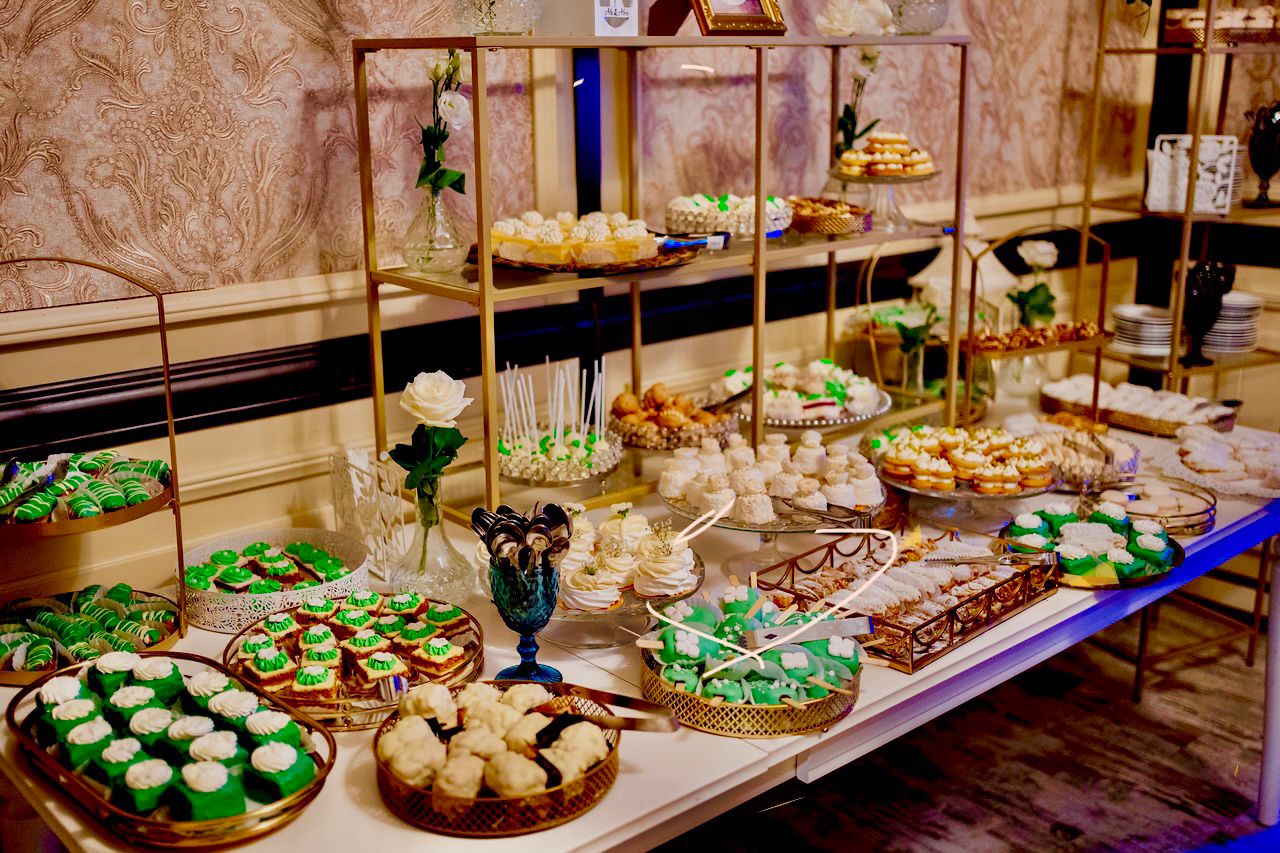 Candy bar elegant pentru nuntă